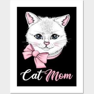 cat mom Posters and Art